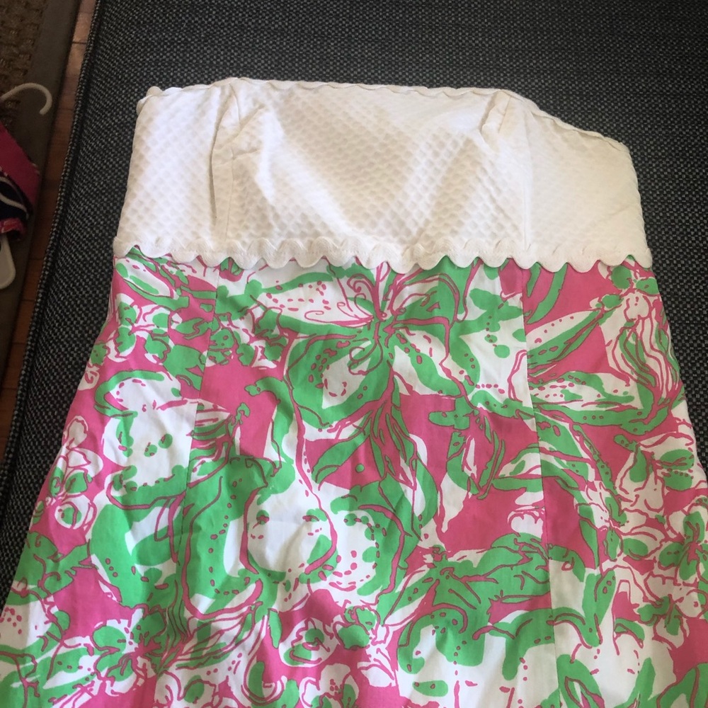 lilly pulitzer strapless dress